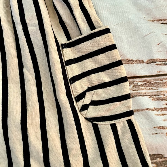 H&M striped overall style dress jumper - Picture 2 of 5